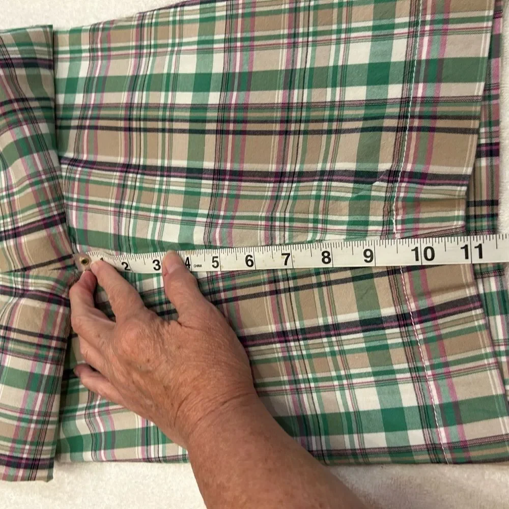 Merona size 12 Plaid Green and Pink Shorts - Picture 9 of 9